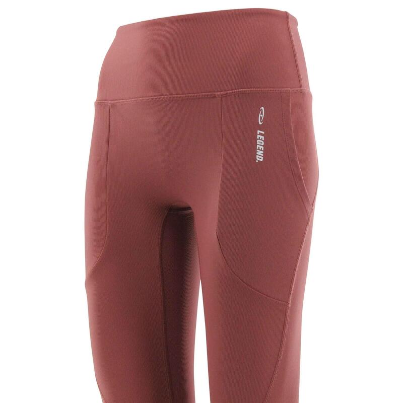 Legging de sport femme haricot rouge