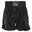 Kick Boxing Short Modèle Long Enfants/Adultes Noir Satin