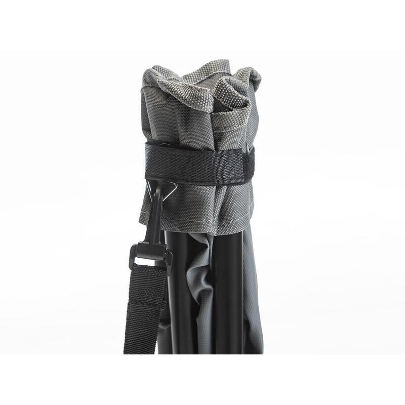 Lot De 2 Tabourets Pliants Skandika Tomperi 100kg - Gris, Polyester, Léger Et Portable