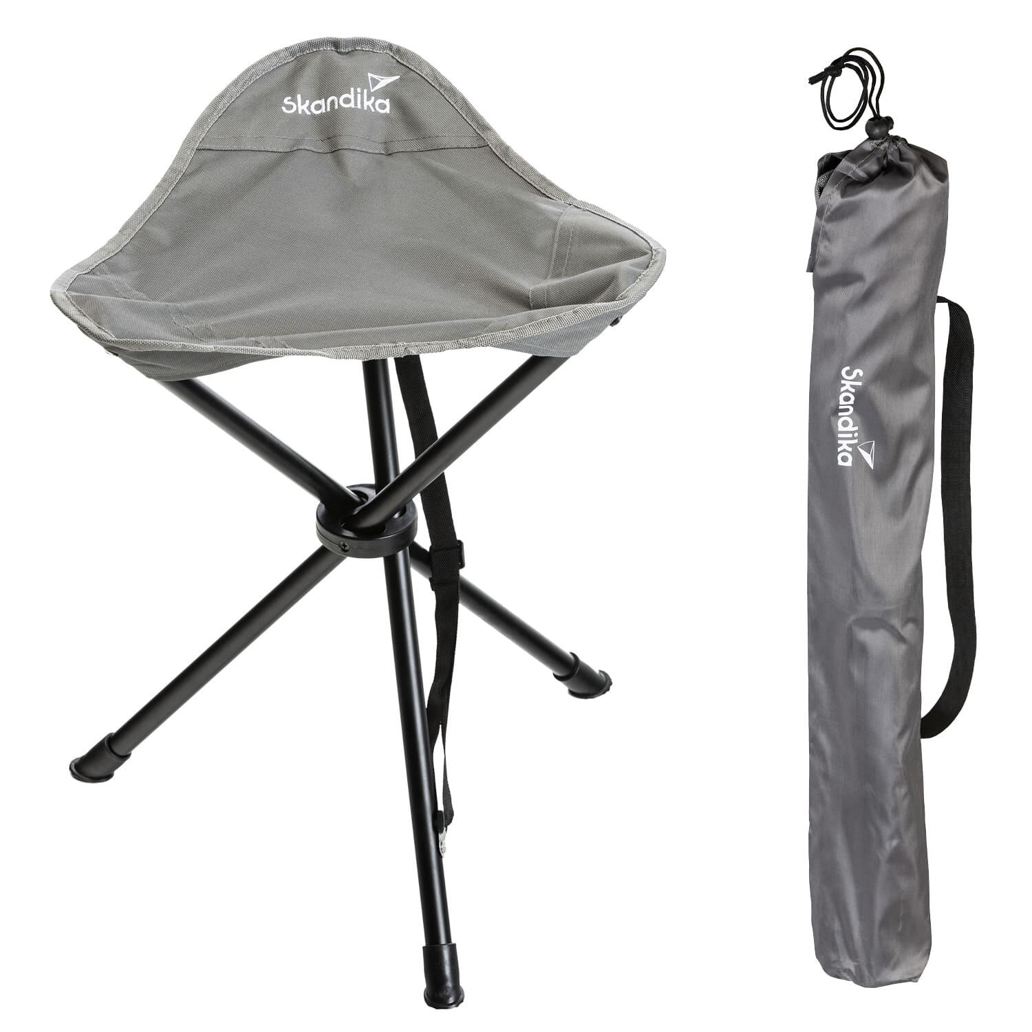 SKANDIKA Campingkrukje driepootkruk - Tomperi - Opvouwbaar - Transporttas - Max. 100 kg