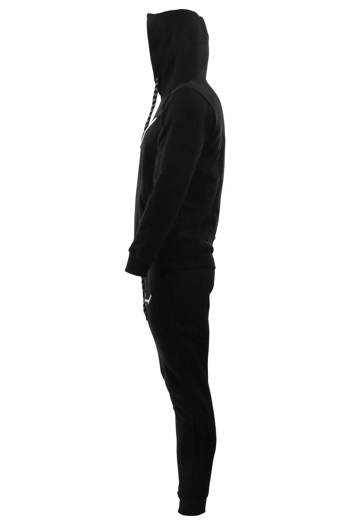 Joggingpak Hoodie Heren/Dames signature Milano zwart Fitness en Hardlopen 3/5
