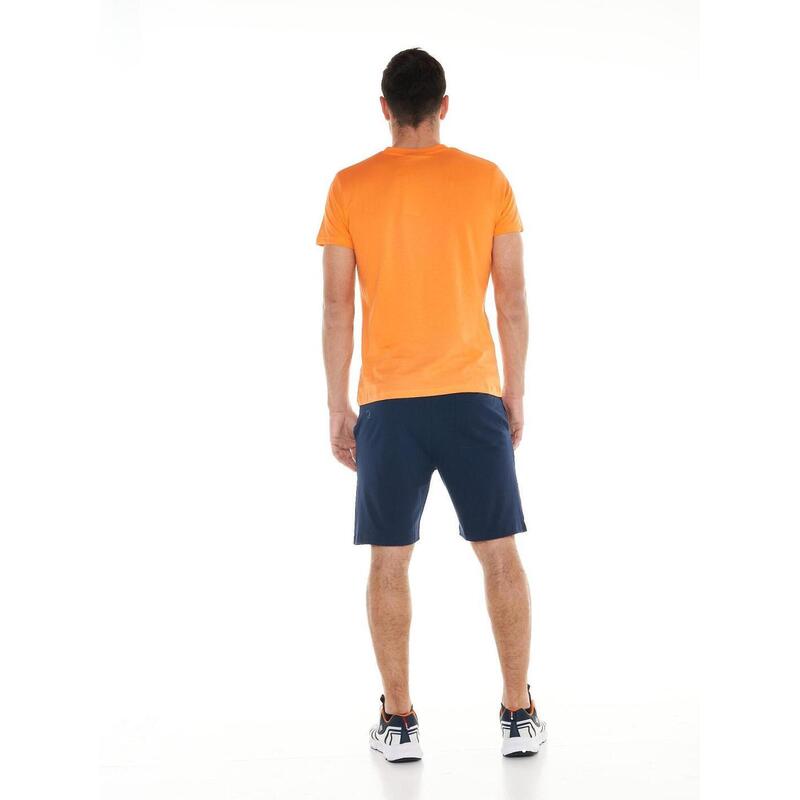 Set in jersey da uomo con T-shirt e bermuda Logo Basic