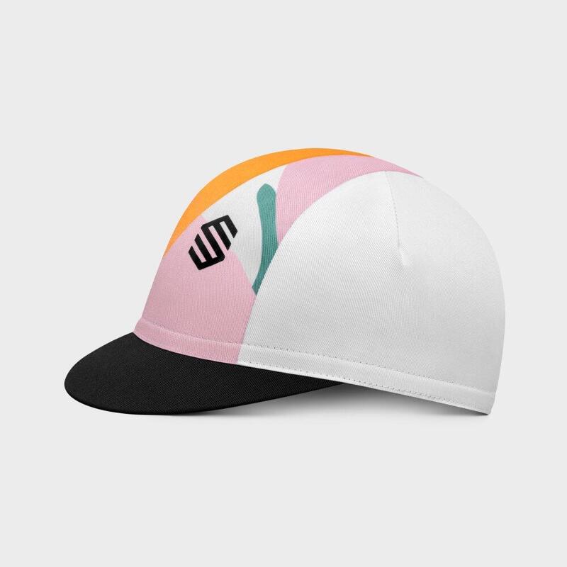 Casquette vélo rétro Cyclisme Homme et Femme Cuneo Blanc