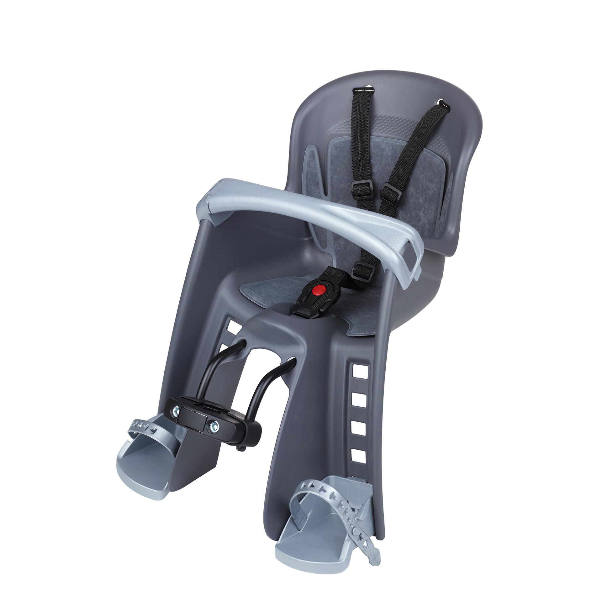 POLISPORT MOVE Seggiolino Anteriore Da Bicicletta Per Bambini Bilby Junior+ Grigio