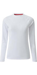 à Manches Longues Des Femmes Uv Tec Teew Blanc