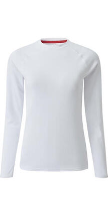 à Manches Longues Des Femmes Uv Tec Teew Blanc