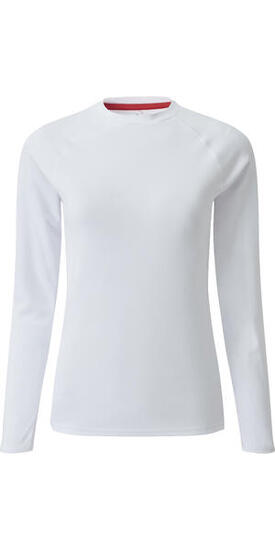 à Manches Longues Des Femmes Uv Tec Teew Blanc