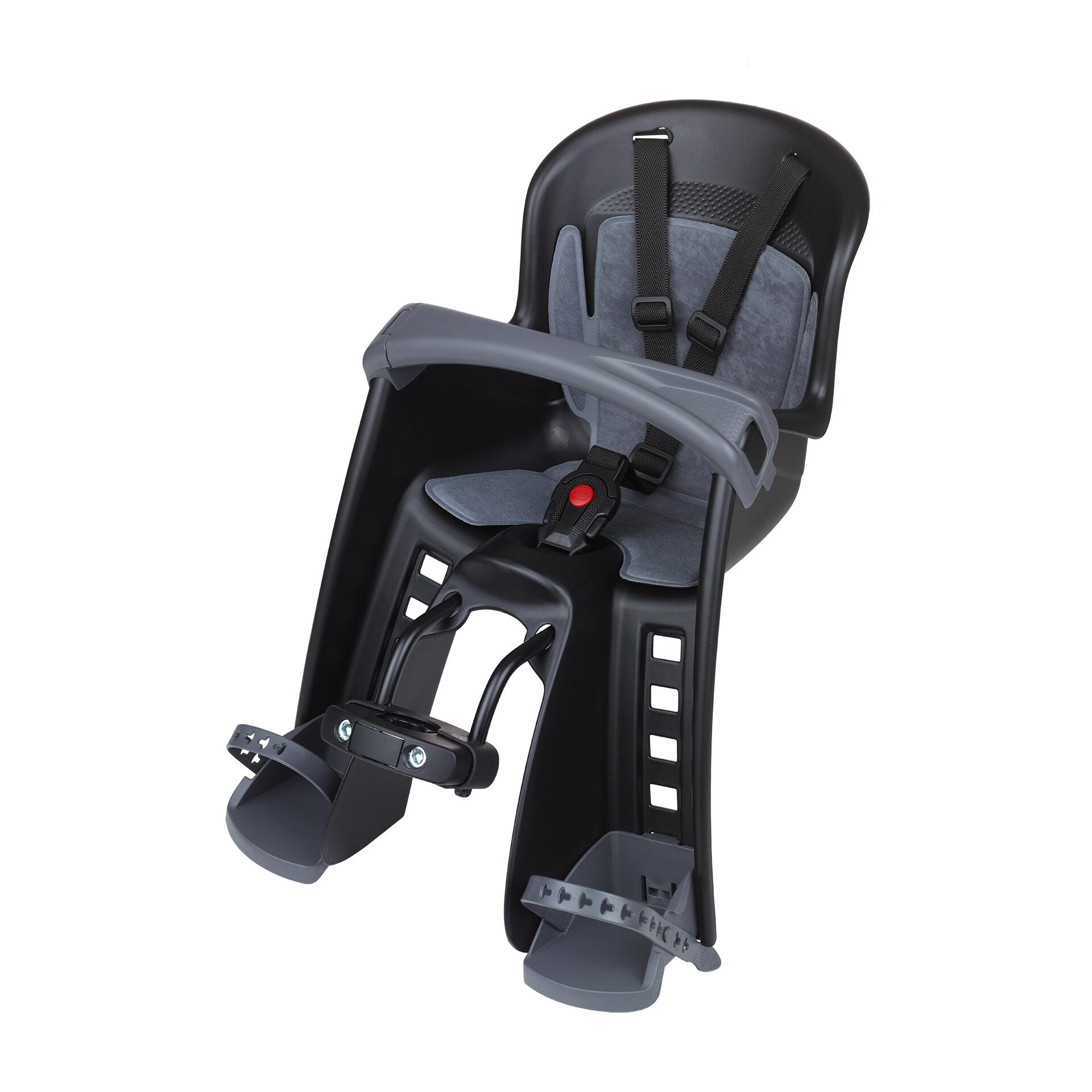 POLISPORT MOVE Seggiolino Anteriore Da Bicicletta Per Bambini Bilby Junior+ Nero / Grigio