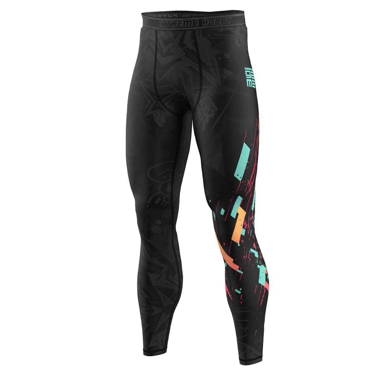 Extreme Hobby - Leggings De Sport Pour Hommes Extreme Hobby Cyber Animals - Legging - Noir - S - Decathlon