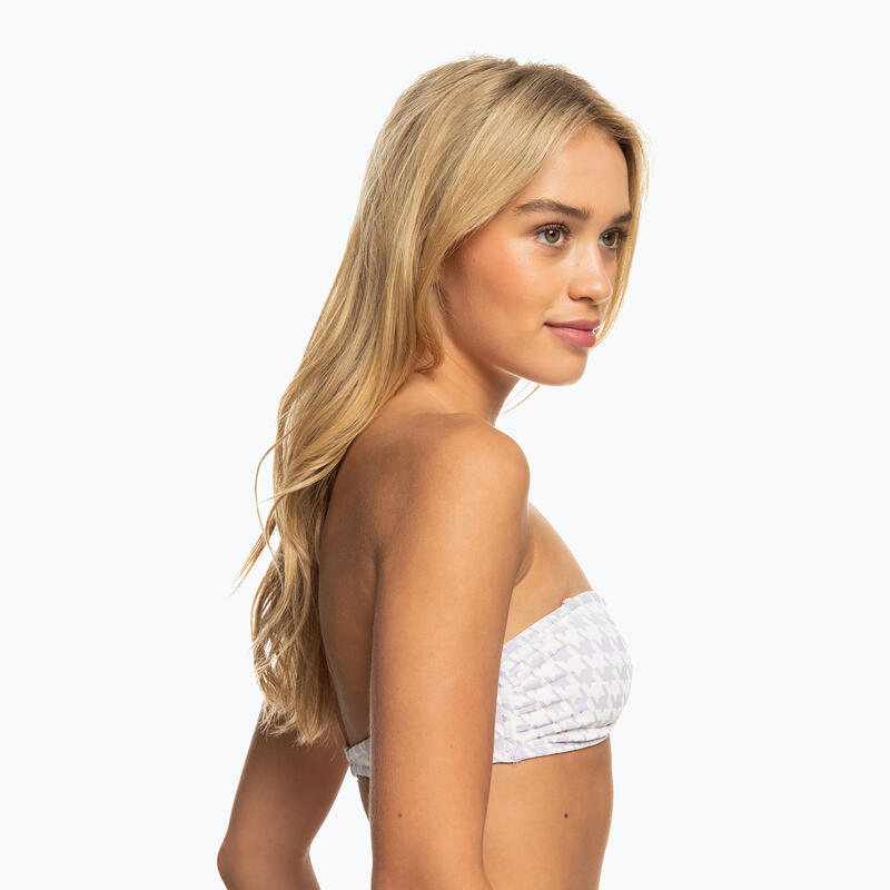 ROXY Check It Bandeau Swimsuit Top