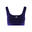 Bustier sportlich soft Damen - CROP BRA blau