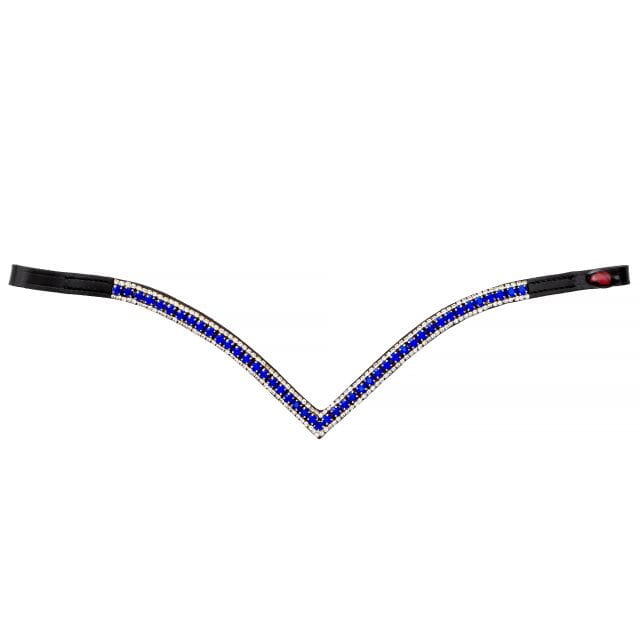 START Stirnriemen Pferd Glitzer, Stirnband START Woden Leder Diamond Pferdestirnband