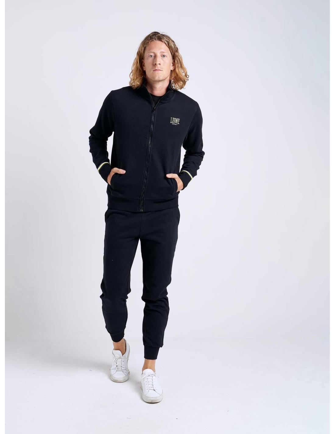 Tuta uomo collo in piedi e zip College Ash 2/6