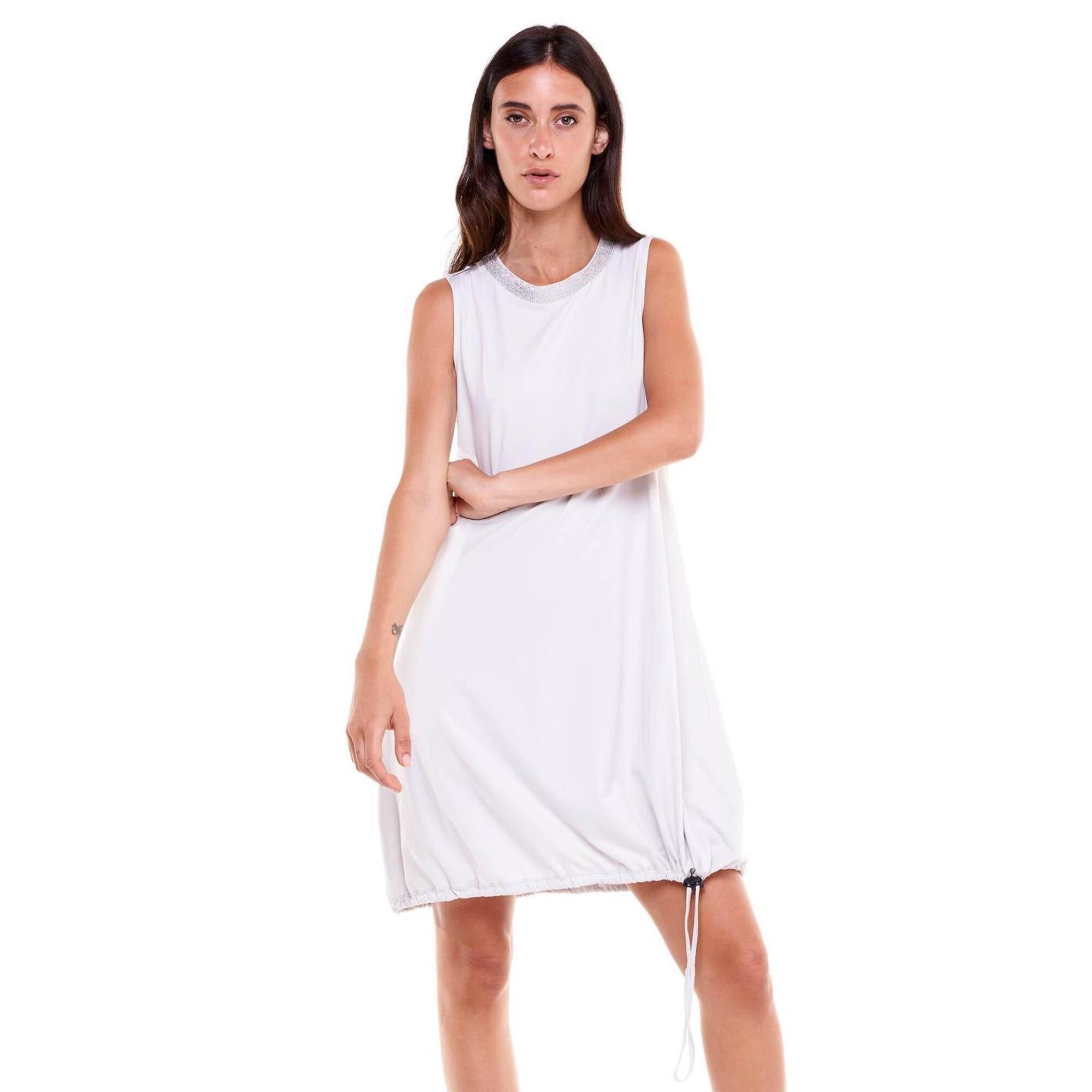 Leone 1947 Apparel - Robe Sportif Femme Sans Manches Leone Cristal Shine - Robe - Gris|noir - 36 Xs - Decathlon