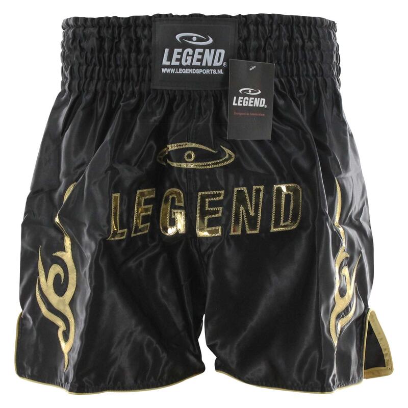 Kick Boxing Short Modèle Long Enfant/Adulte Or Satin