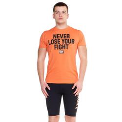 Heren t-shirt korte mouwen Fight Fluo