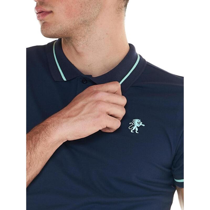 Poloshirt met korte mouwen en kraag heren Bold Color