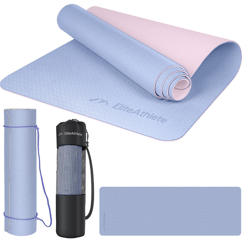 EliteAthlete® Yogamatte - Sportmatte - Fitnessmatte - Yoga Matte - 183x61x0.6 cm