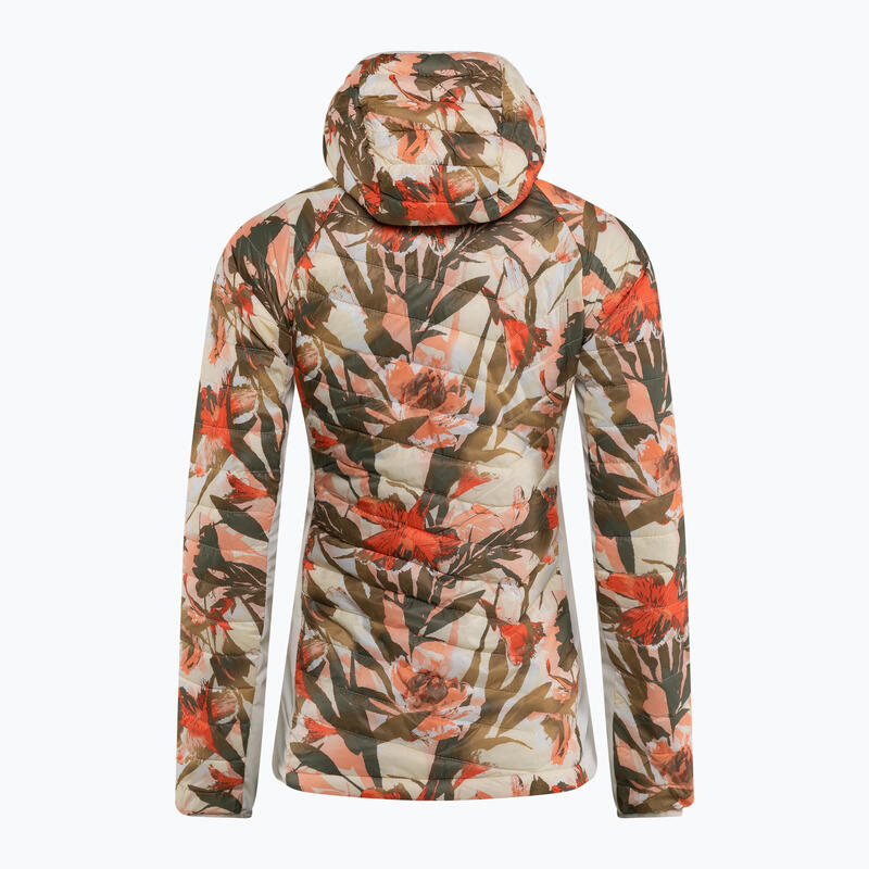 Geacă drumeție femei Hybryd Powder Pass Hooded multicolor