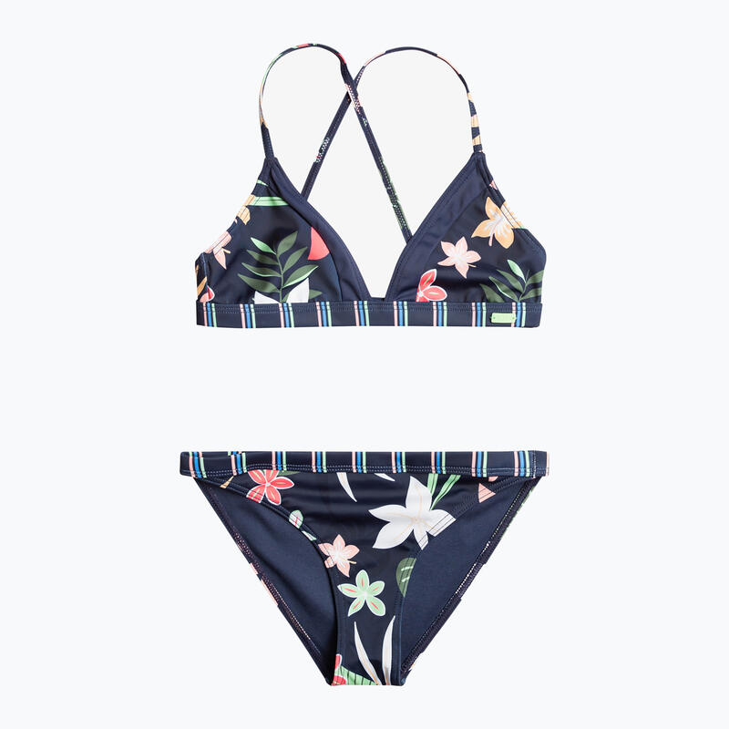 Roxy Vacay For Life Athletic Set Bikini Due Pezzi Per Bambine E Ragazze - Parte Superiore - Design Moderno - 2