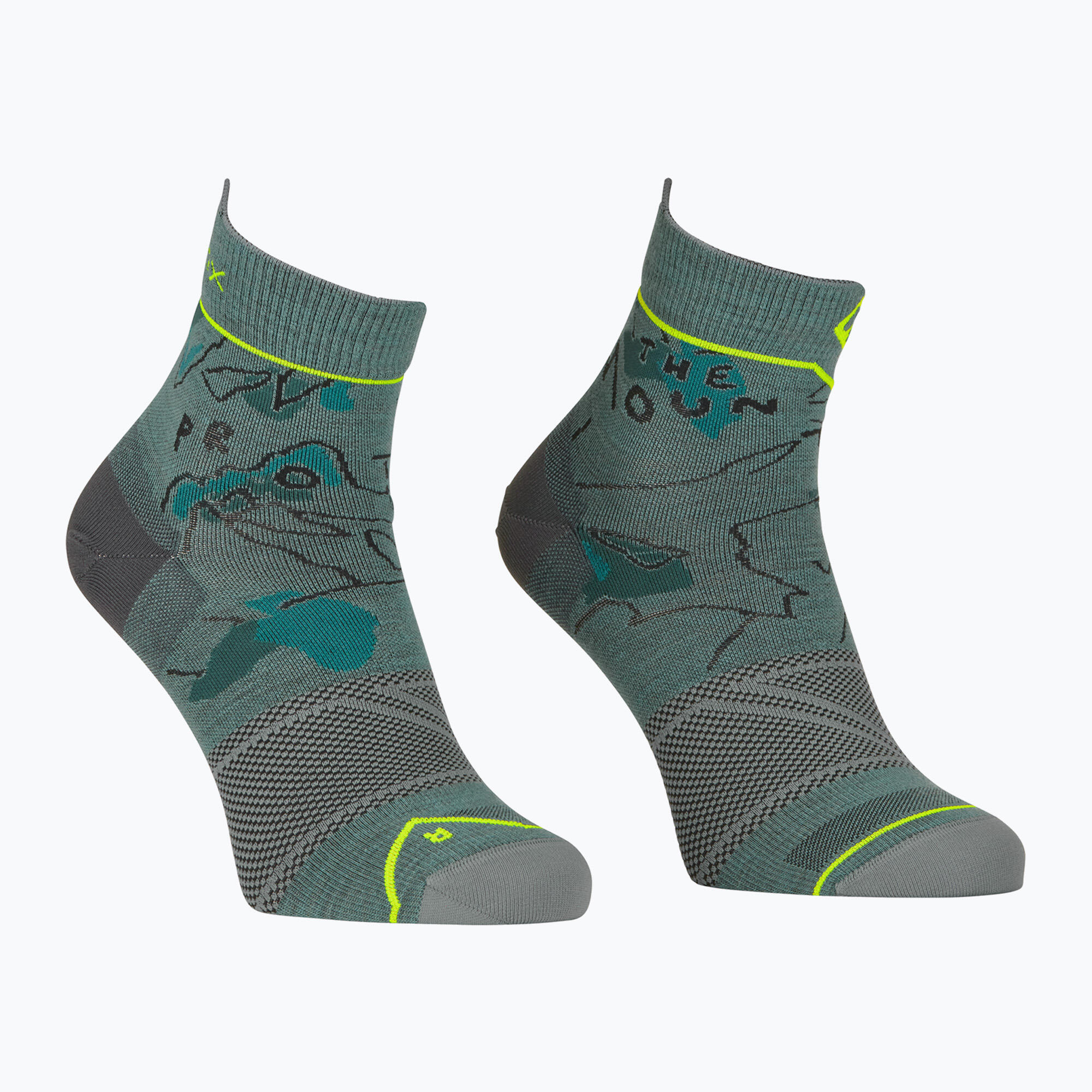 Meias de trekking masculinas ORTOVOX Alpine Light Quarter 2/2