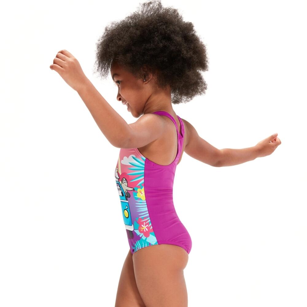 Baby Girl's Printed Swimsuit 2/5