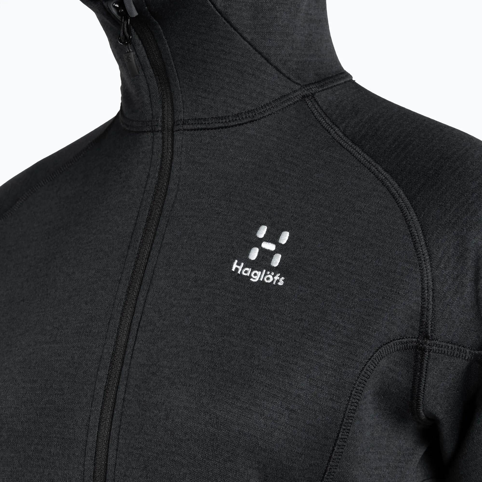 HAGLOFS Bluza damska SKUTA HOOD WOMEN True Black-M 3/4