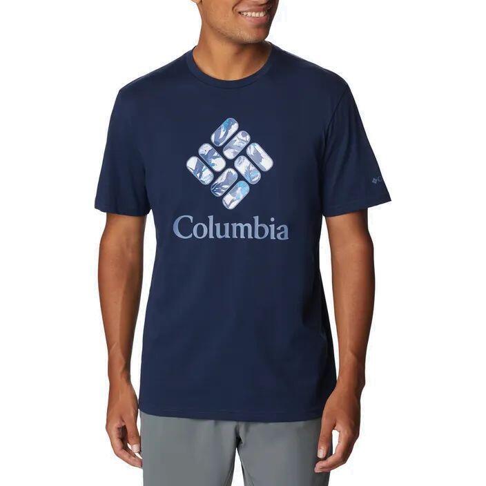 Columbia Rapid Ridge Graphic trekking-T-shirt voor heren