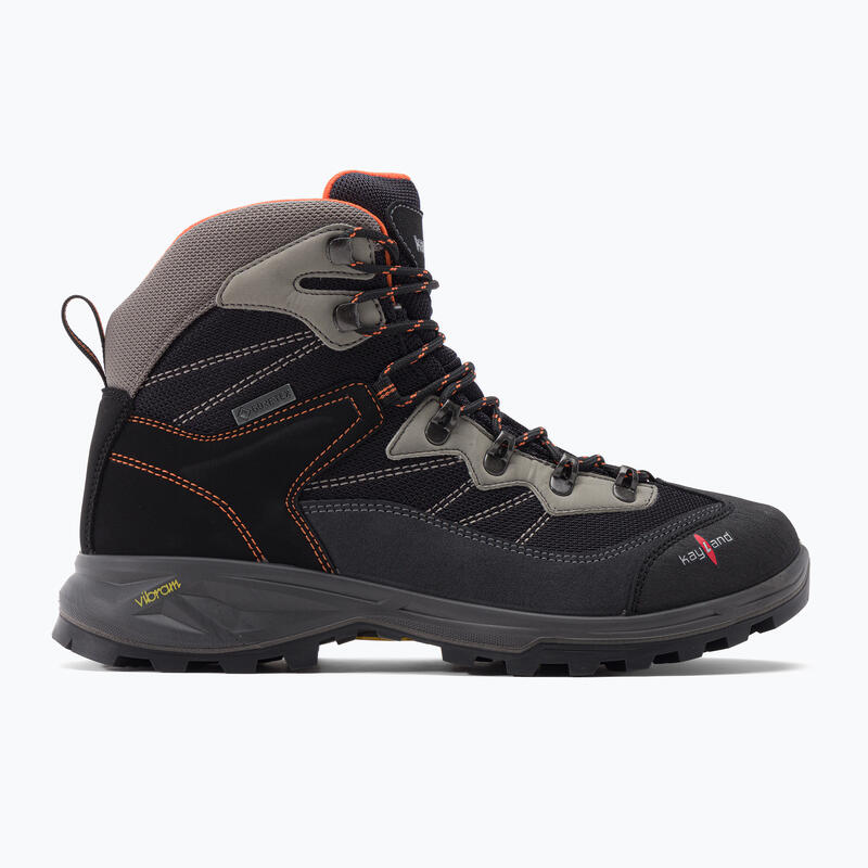 scarponcino trekking uomo TAIGA EVO GTX BLACK-ORANGE