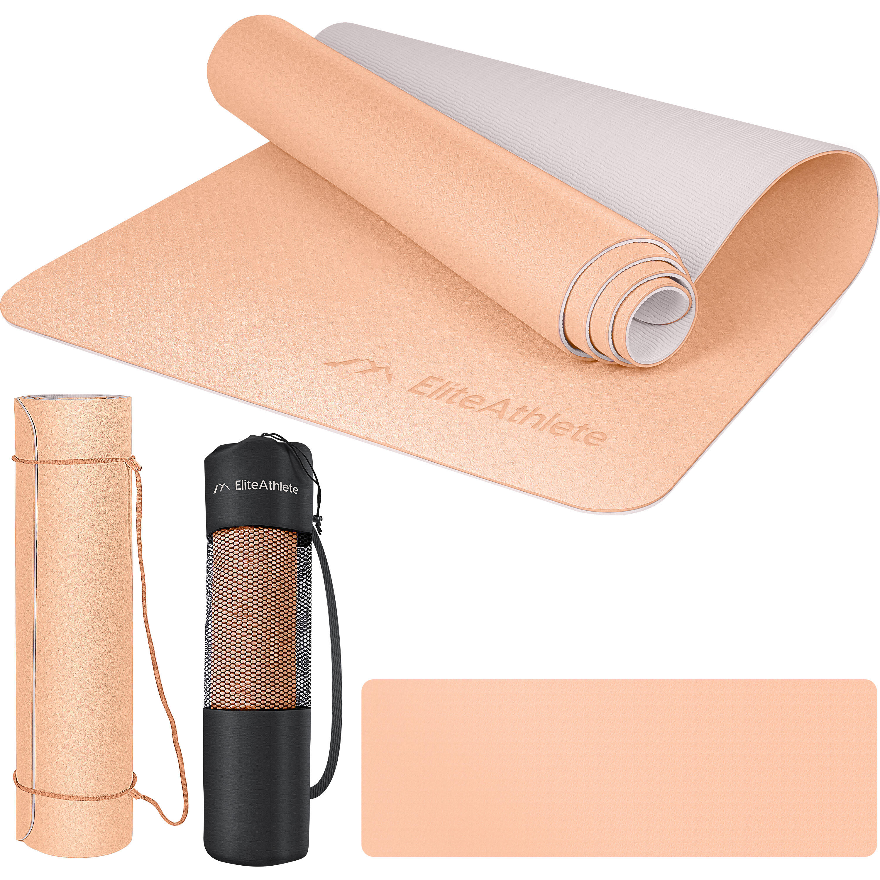 ELITE ATHLETE EliteAthlete® Yogamatte - Sportmatte - Fitnessmatte - Yoga Matte - 183x61x0.6 cm