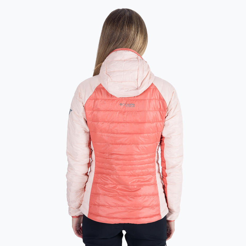 Chaqueta down femenina columbia platinum pico encapuchado