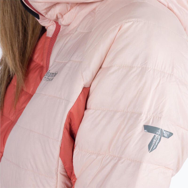 Chaqueta down femenina columbia platinum pico encapuchado