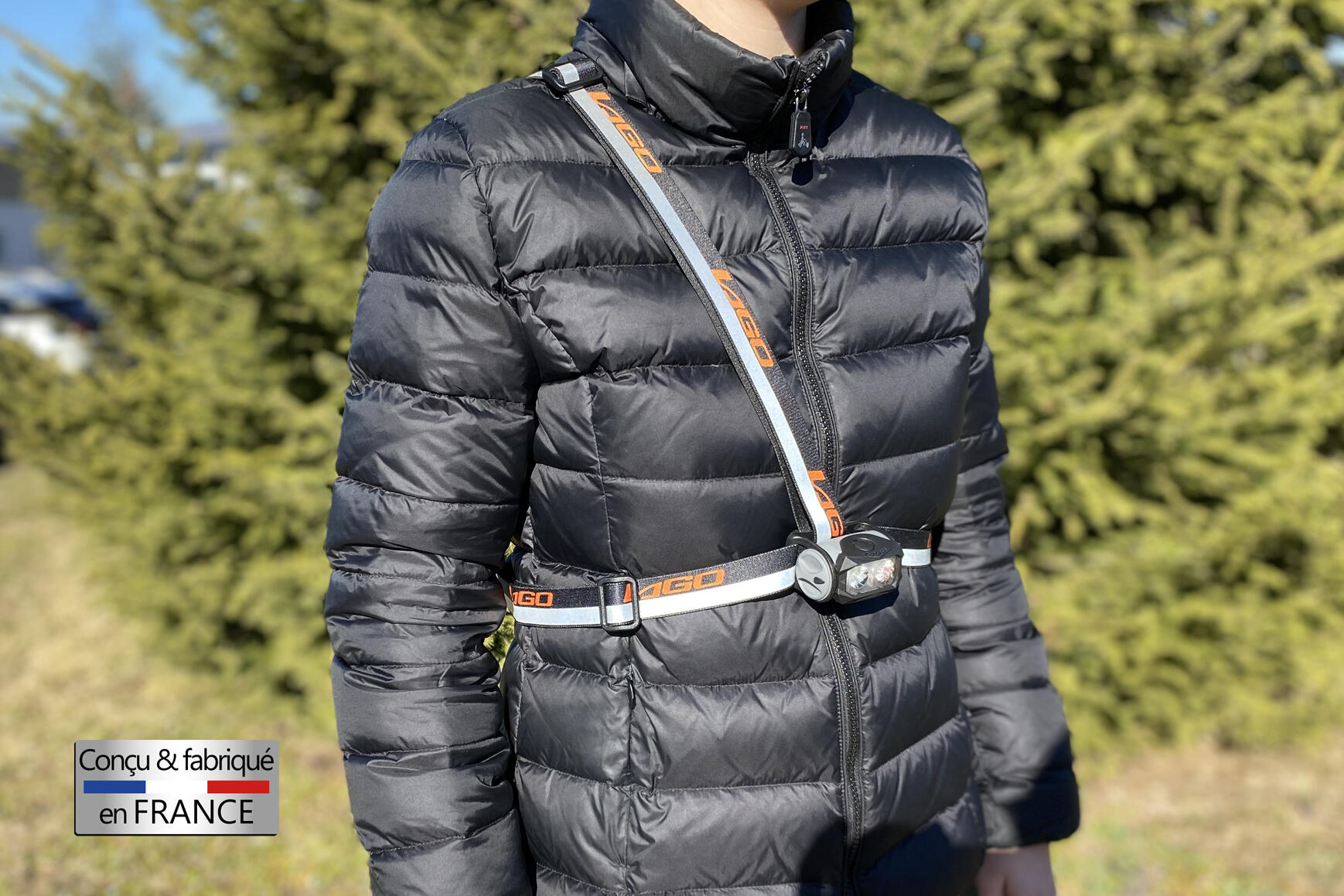 Lampe pectorale LPR3.0 – Trail, Course, Randonnée – Fabrication FRANCE 2/4