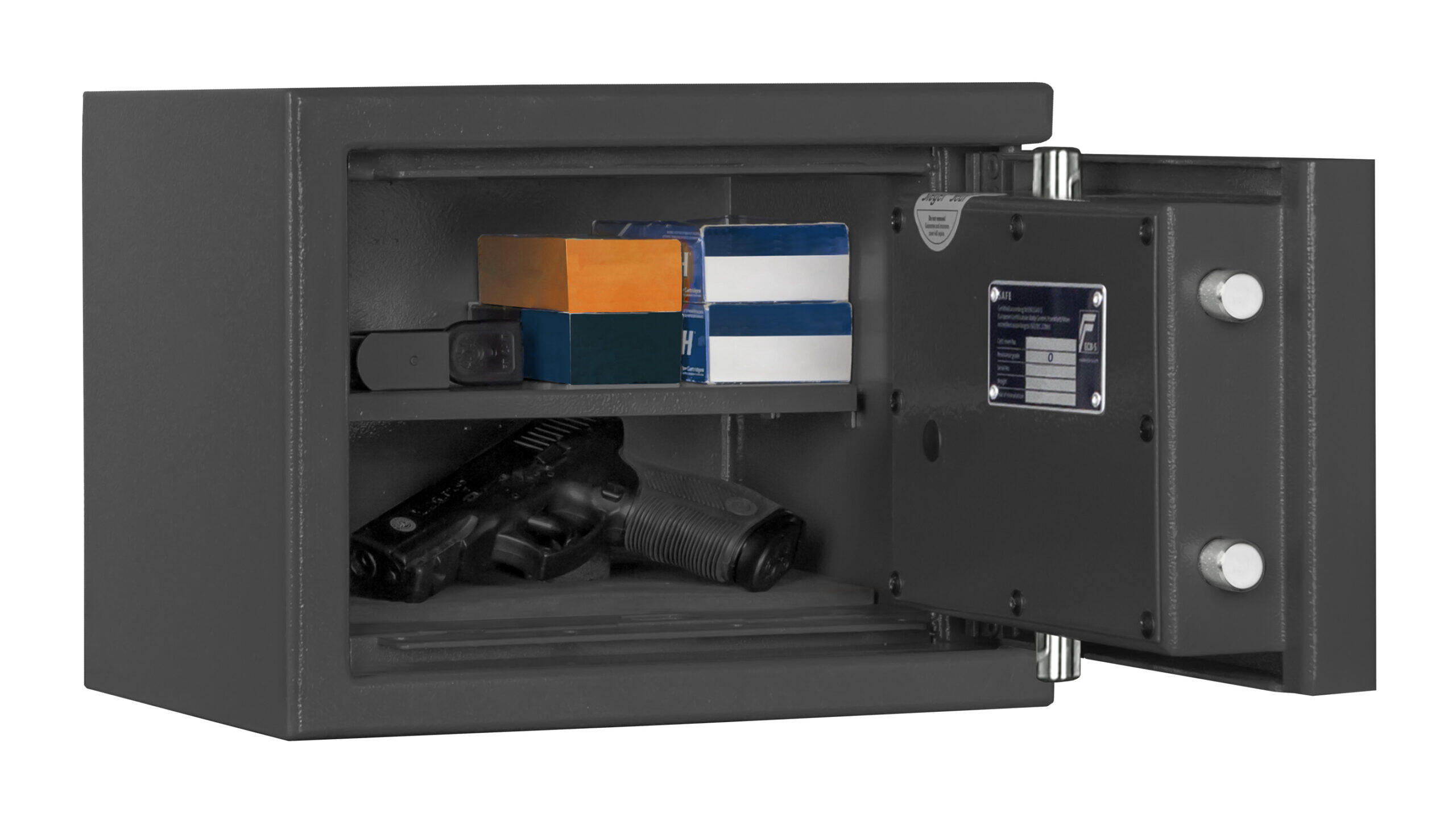 COFFRE FORT POUR ARMES DE POING ET MUNITIONS KWT 800 - FORMAT 6/7