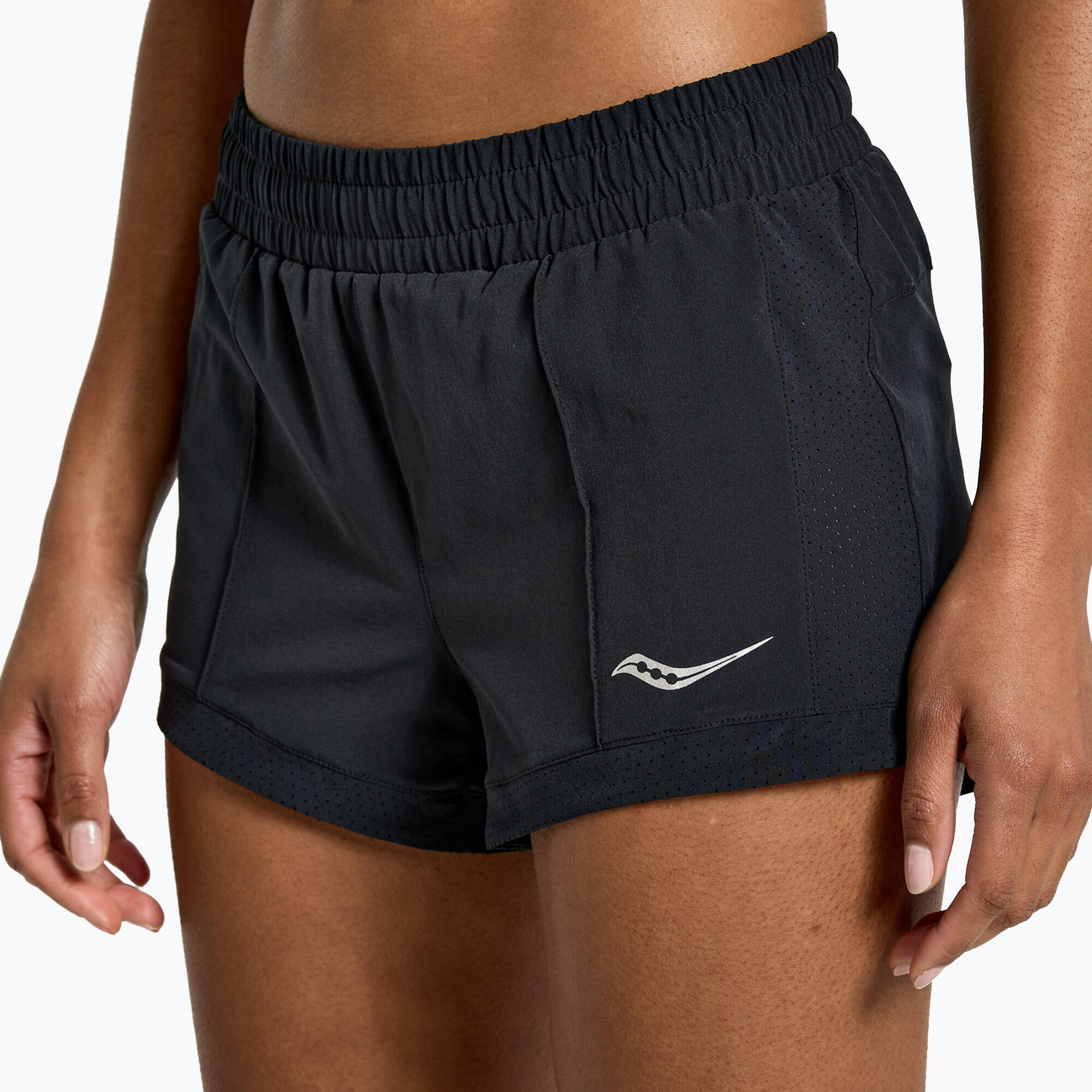 Pantaloncini da running da donna Saucony Outpace 2.5" Split Short 3/5