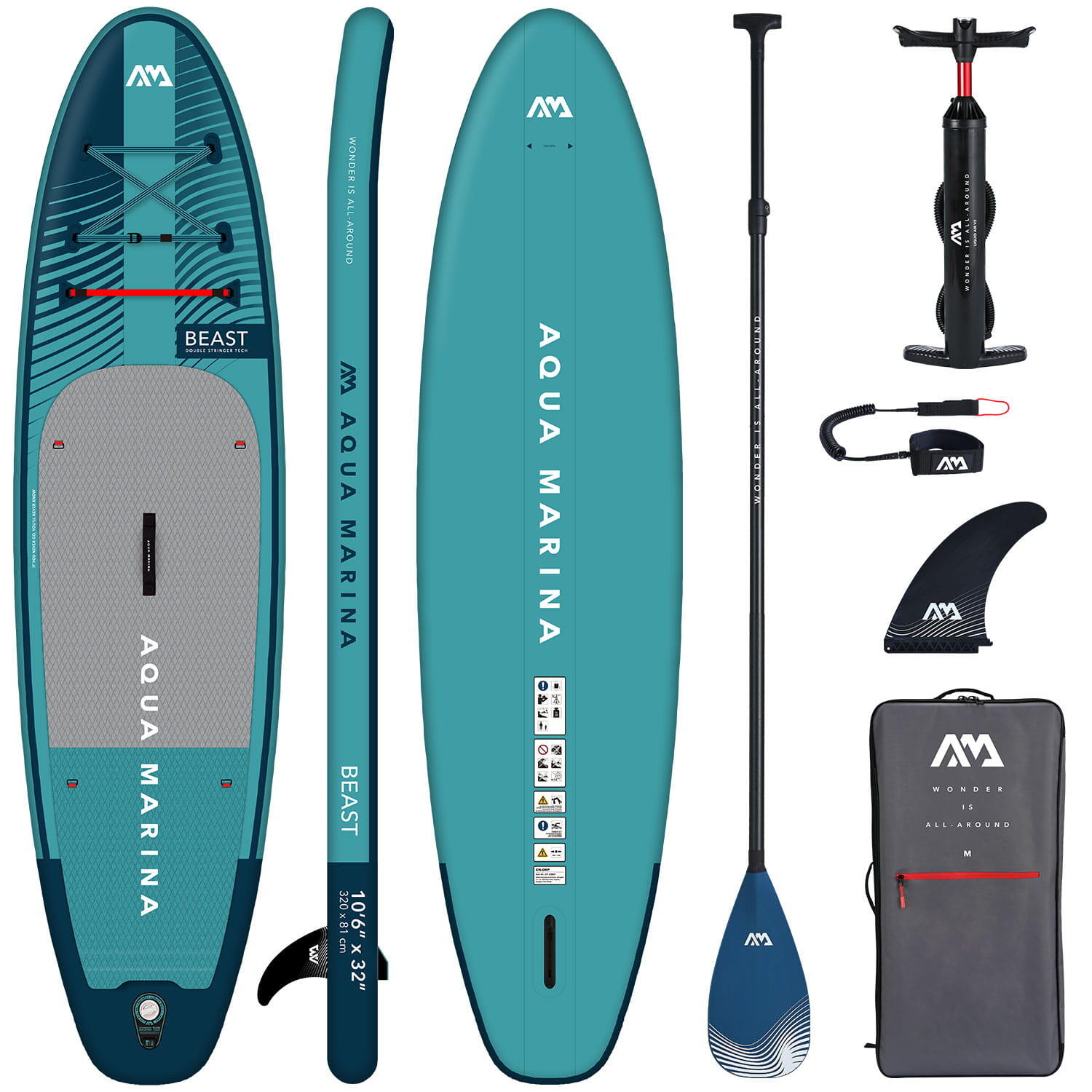 Aqua Marina BEAST All Round PLUS - Stand Up Paddle Board - 10ft6 / 320cm 1/8