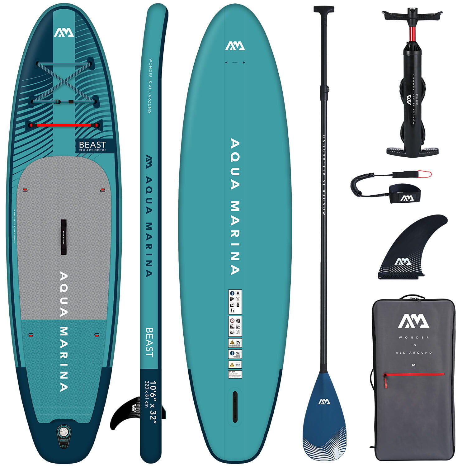 AQUA MARINA Aqua Marina BEAST All Round PLUS - Stand Up Paddle Board - 10ft6 / 320cm