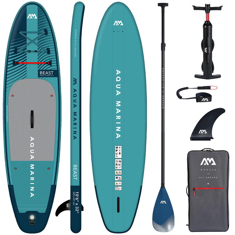 PACK (SUP.POMP.PAG.LEASH) PADDLE GONFLABLE BEAST 10'6 2023