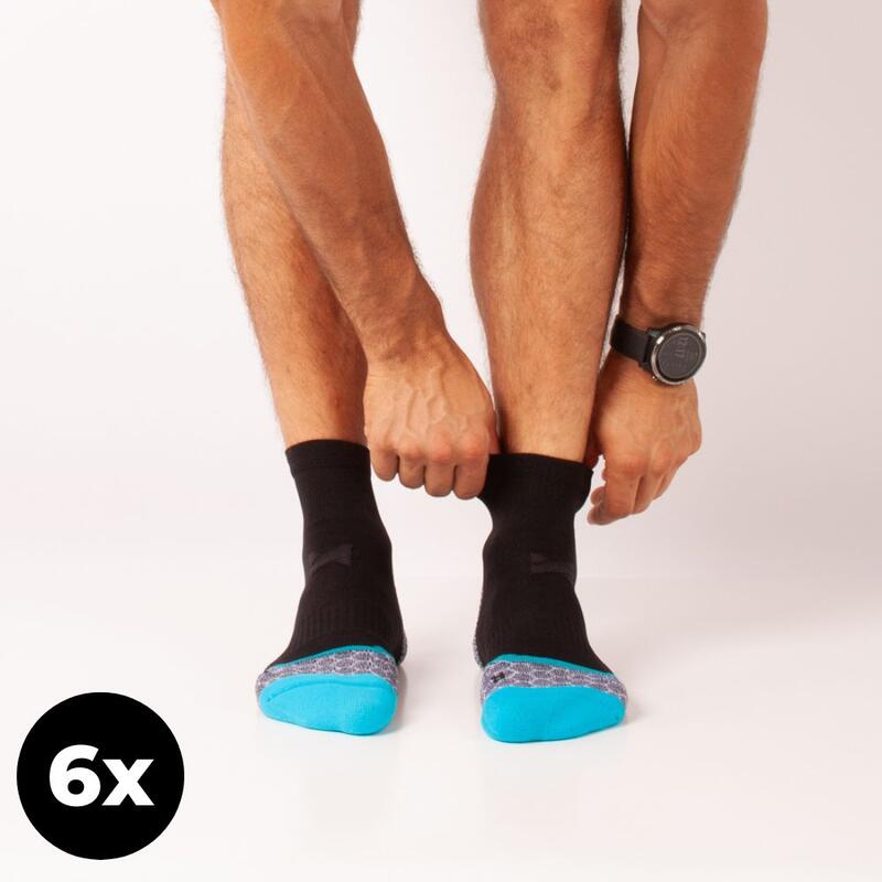 Xtreme Laufsocken schwarz 6-PACK