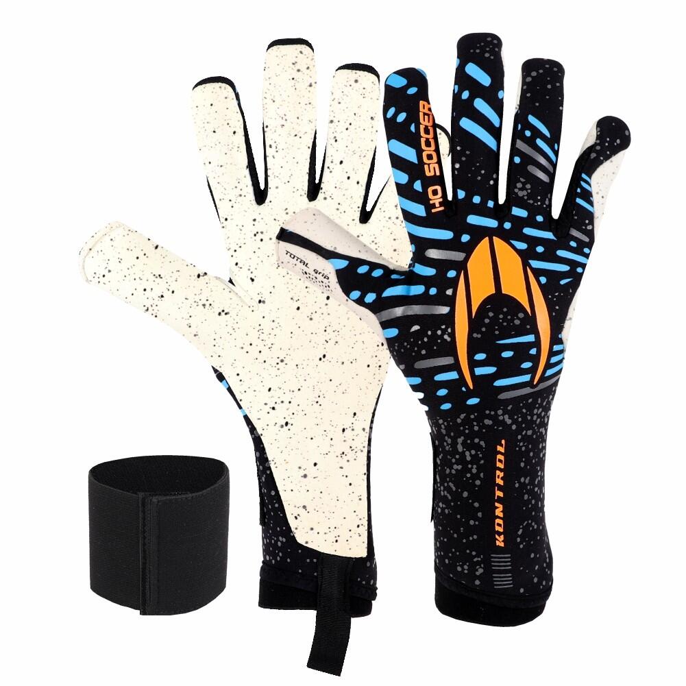 HO Soccer Kontrol Pro Hybrid Aqua Junior Goalkeeper Gloves 1/7