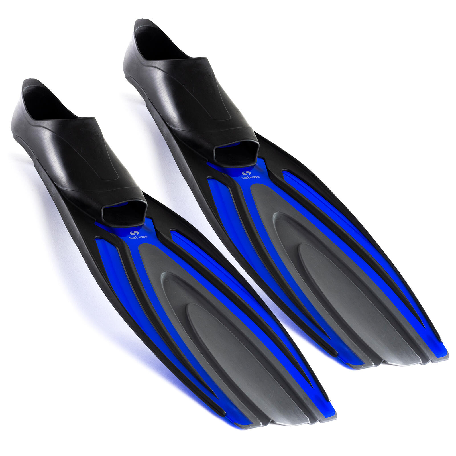 Salvas - Palme De Plongée Natation Thesis Plongeur Training Longue Tuba - Palmes - Bleu - 43 - Decathlon
