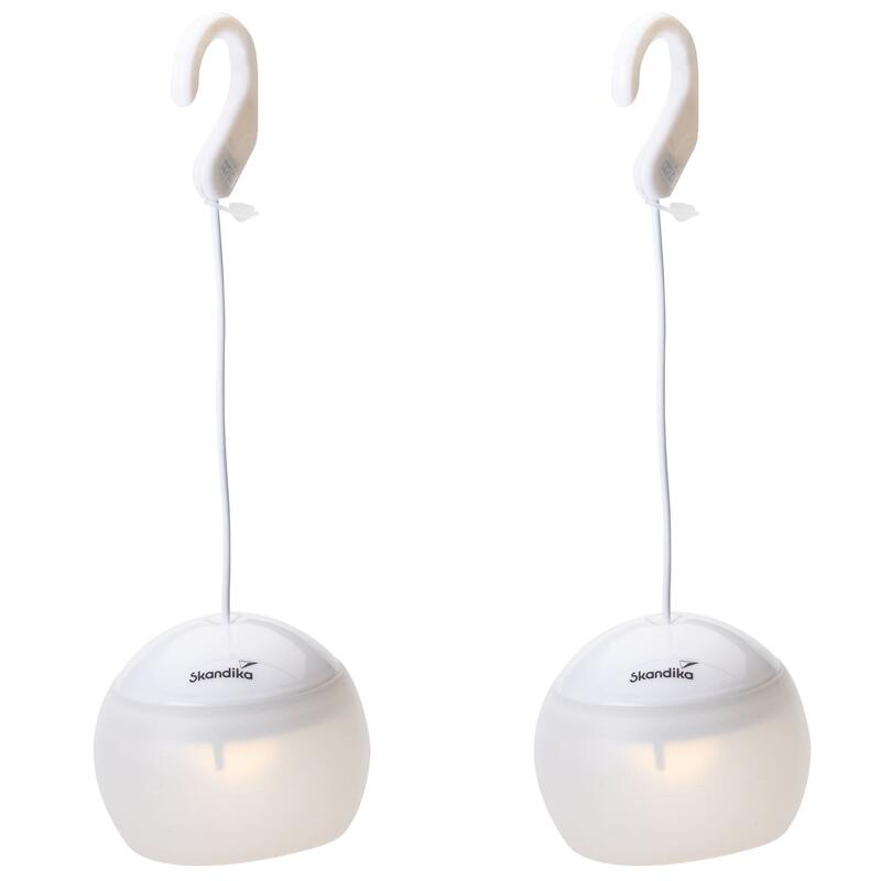 2 x Lampe de camping LED Tufjord - 3 modes d'éclairage, rechargeable, Veilleuse