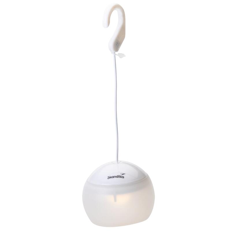Lampa kempingowa LED Tufjord, z haczykiem, 180-200 lumenów, biała