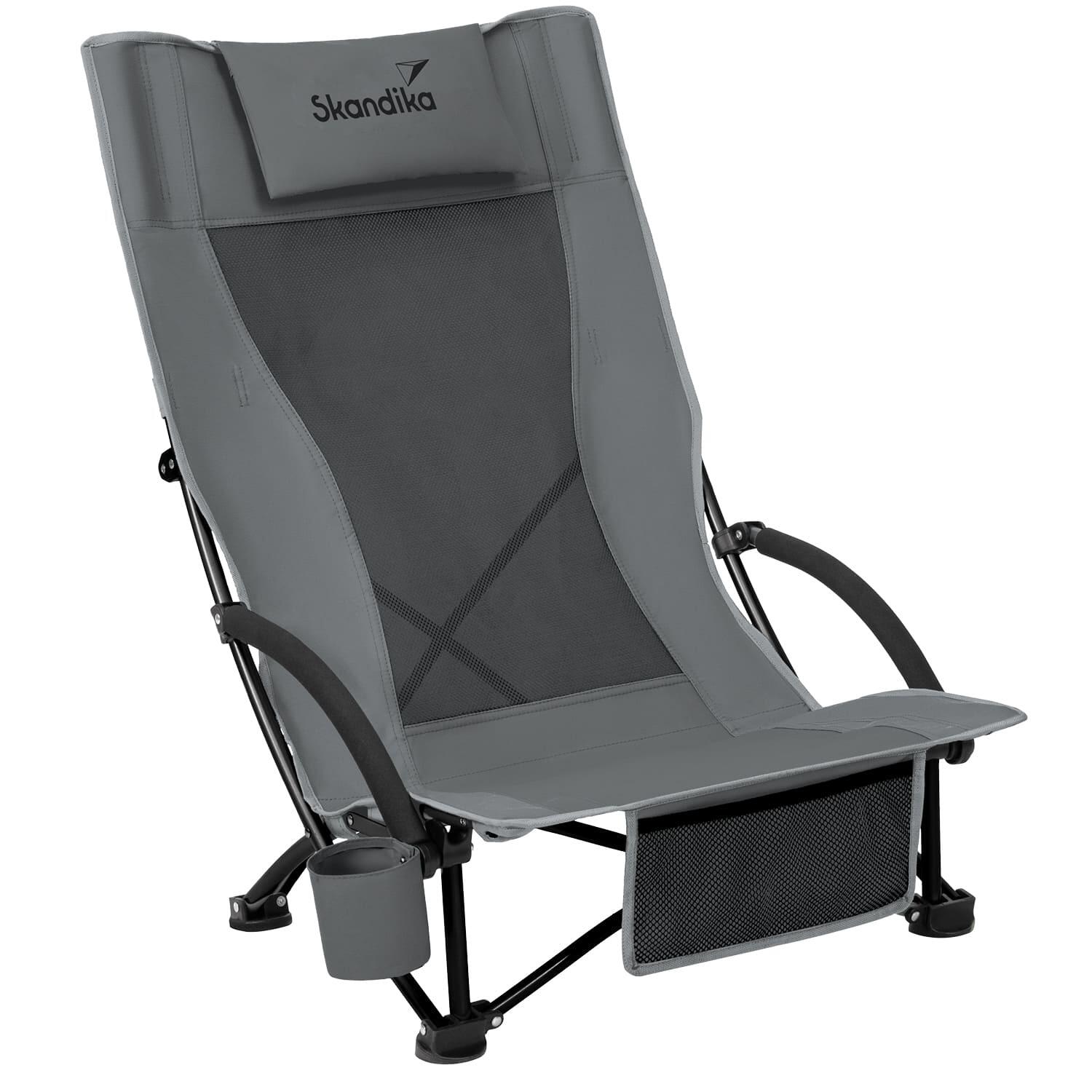 SKANDIKA Campingstoel Beach Klapstoel - Camping - Lichtgewicht - Opvouwbar - Max. 136 kg