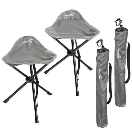 2 x Tabouret de camping - Tomperi - Pliant - Sac de transport - Max. 100 kg