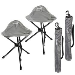 2 x Tabouret de camping - Tomperi - Pliant - Sac de transport - Max. 100 kg