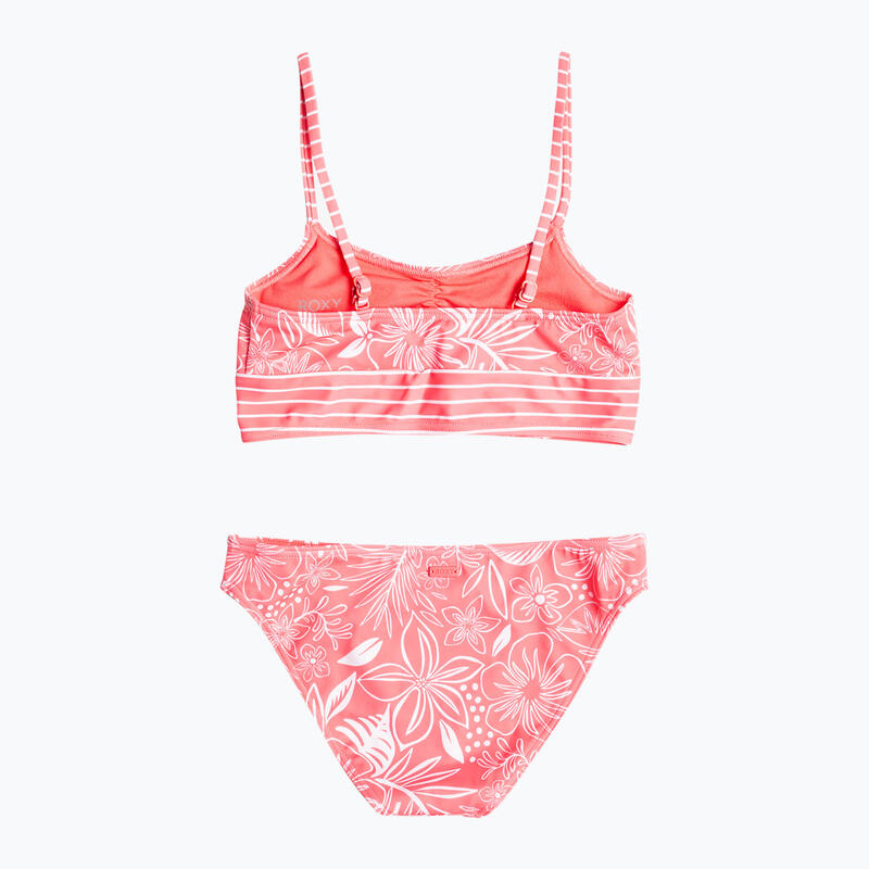 Costum de baie din două piese pentru copii ROXY Vacay For Life Crop Top