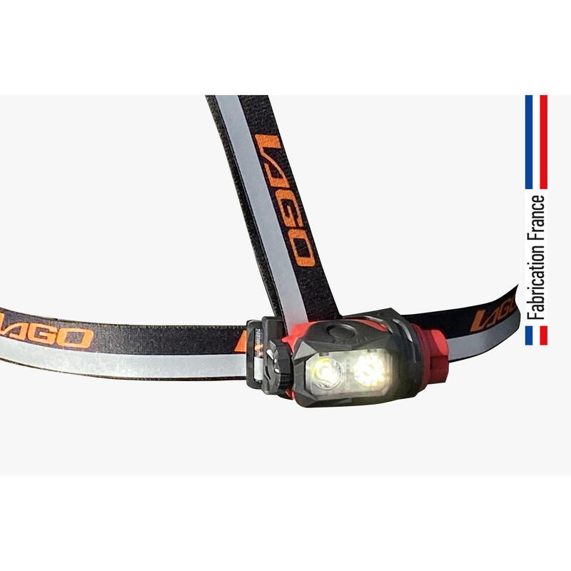 Lampe pectorale rechargeable LPX1.0 – Trail Course Rando – Fabrication FRANCE