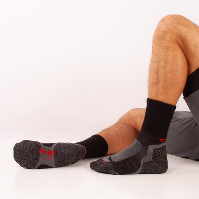 Hiking sokken zwart 2-pack volwassenen