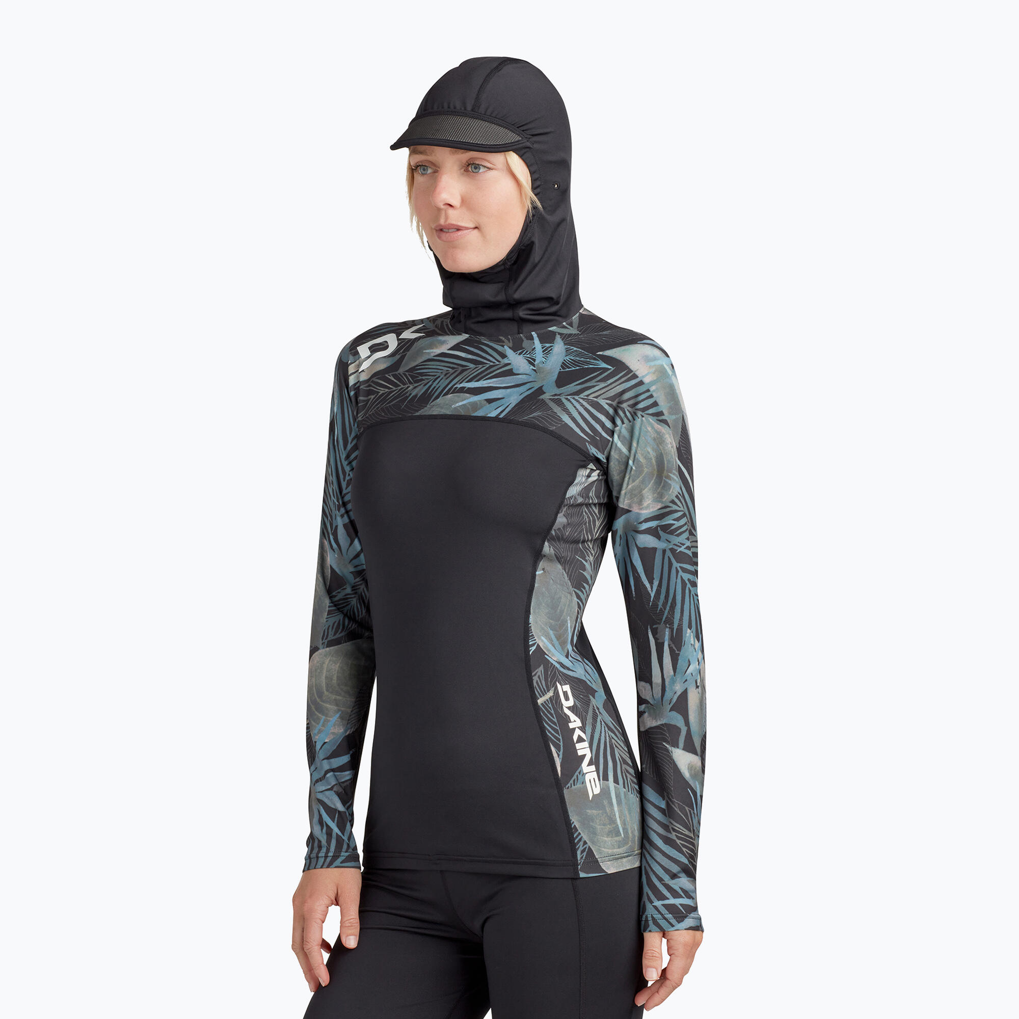 Dakine Hd Snug Fit Rashguard Hoodie Zwemshirt voor dames 3/4
